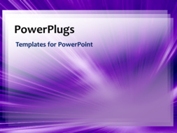 PowerPoint Template - Network video template of purples lines coming to a point, with light flowing through.
